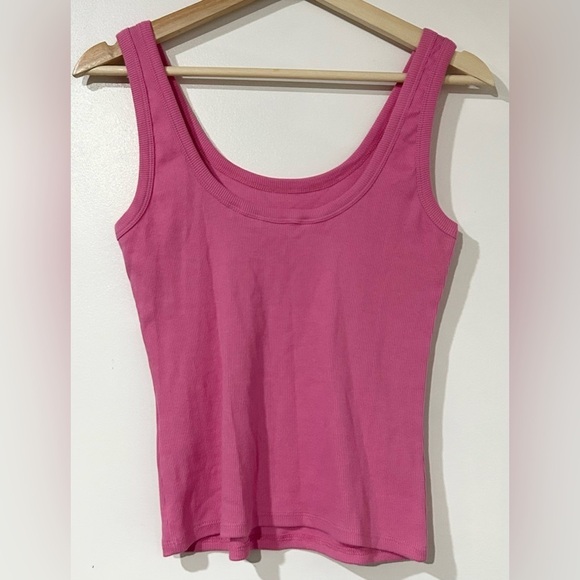 NEW Boden Scoop Neck Ribbed Tank in Plum‎ Blossom S - Picture 6 of 8
